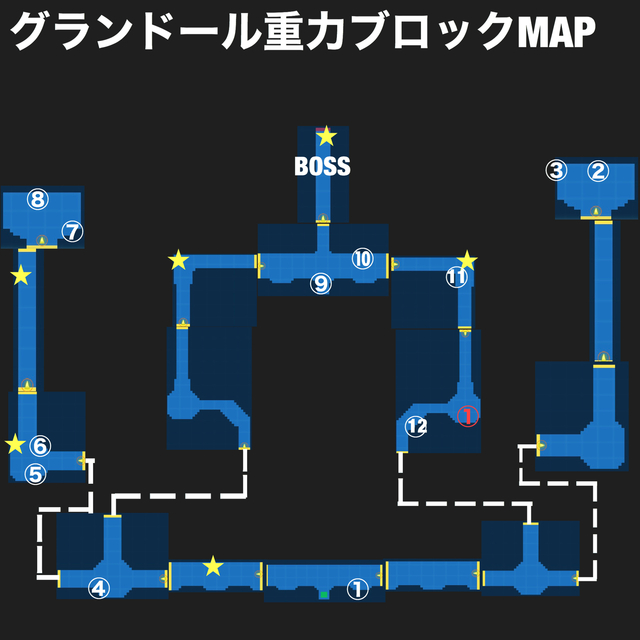 Ffbe グランドール 重力ブロック 探索 探索マップ 隠し通路 鍵付き宝箱 出現モンスター 攻略 Ff Brave Exvius